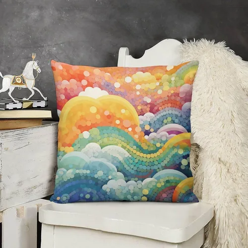 Miniatura 9 de Blue Cat in Bloom - Funda de almohada decorativa cuadrada suave con estampado de doble cara de 12 x 12 pulgadas, adorables almohadas de animales