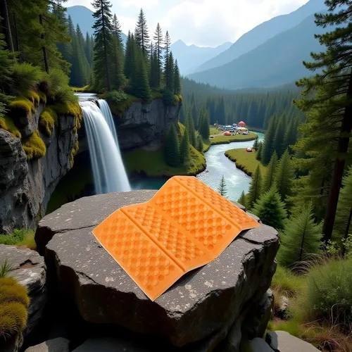 Miniatura 5 de 1 almohadilla de espuma impermeable plegable portátil para acampar al aire libre, senderismo, picnic, colchoneta de espuma para dormir para camping