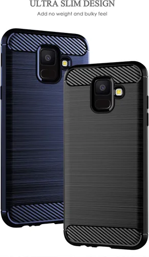 Miniatura 8 de Asuwish Funda de teléfono para Samsung Galaxy A6 con protector de pantalla de vidrio templado y accesorios de celda de silicona delgada y suave TPU