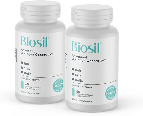 Miniatura 11 de Biosil Suplemento potenciador de colágeno - 30 cápsulas originales, paquete de 2 - Activador patentado ch-OSA para piel, cabello, uñas