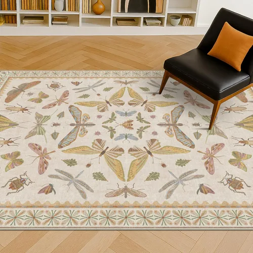 Miniatura 155 de Hazo Haus Alfombra de Baño Bohemia Lavable 2x3, Alfombras Pequeñas para Cocina, Tocador, Puerta Principal Entrada Interior, Antideslizante Pelo Bajo