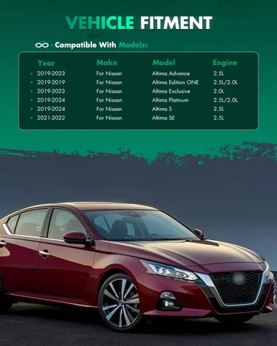 Miniatura 2 de SCITOO Alerón de alerón de ventana trasera ABS para Nissan Altima 2019-2021 para Nissan Altima negro brillante alerón trasero alerón de maletero