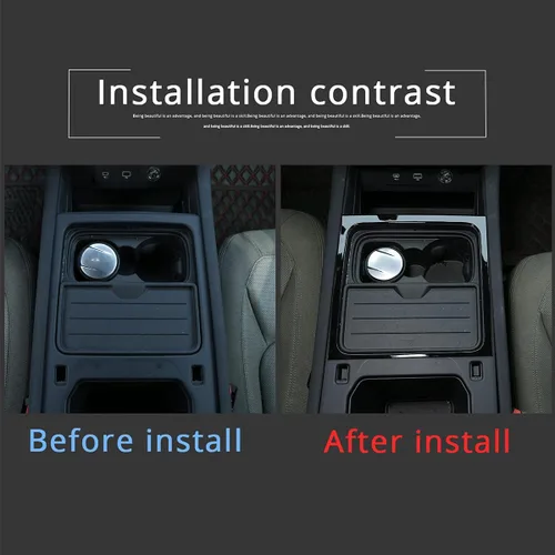 Miniatura 2 de Caja de almacenamiento de plástico ABS para consola central de automóvil, cubierta de marco para Land Rover Defender 110 2020 2021 Accesorios