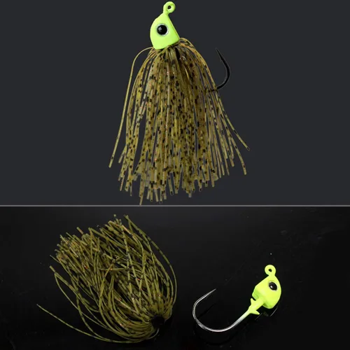 Miniatura 6 de Croch Juego de plantillas de lubina, plantillas de pesca y faldas de plantilla (20 piezas)