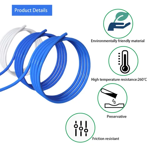 Miniatura 3 de Tubo Bowden para impresora 3D de 2M, tubo de teflón PTFE Bowden con conexiones neumáticas PC4-M6 y PC4-M10 de alta calidad, cortador de tubos