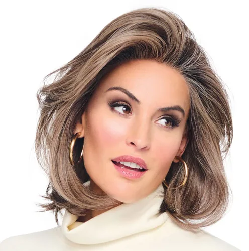 Miniatura 19 de Raquel Welch Flying Solo - Peluca de página para niño, 100% atada a mano por ropa de pelo, gorra pequeña promedio, RL4/10SS Iced Java Java helado