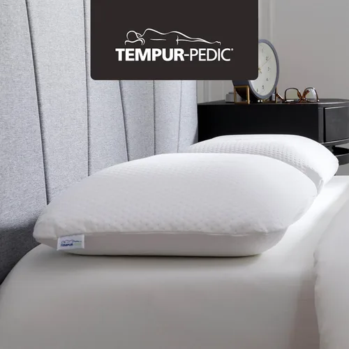 Miniatura 14 de Tempur-Pedic Almohada Symphony de Espuma Viscoelástica Sensación Suave de Lujo, Estándar, Blanco
