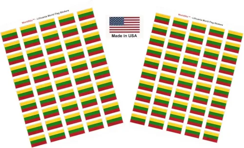 Miniatura 37 de 100 calcomanías de la bandera de Alaska; 1.5" x 1" hechas en Estados Unidos, calcomanías autoadhesivas de la bandera del estado para álbumes