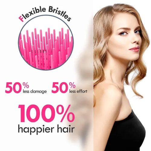 Miniatura 3 de 2 Pack Cepillo para Desenredar con Ventilación - Cepillo Desenredante con Cerdas Suave para Cabello Sin Enredos - Ideal para Cabello Natural