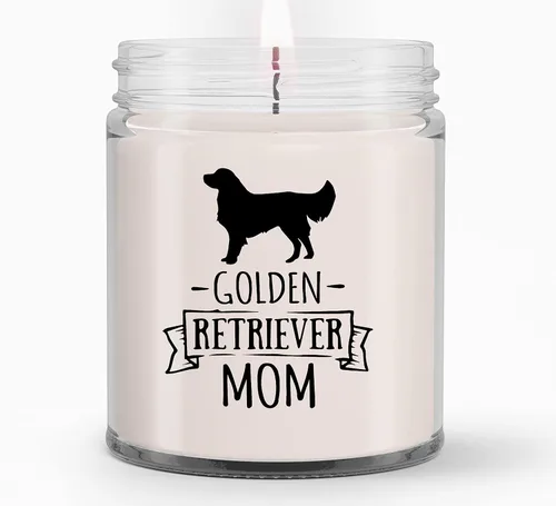 Velas Golden Retriever para mamá, regalos para mujer, regalos para ella, esposa, novia, regalos de cumpleaños para mujeres, mamá, mejor amiga, Vela