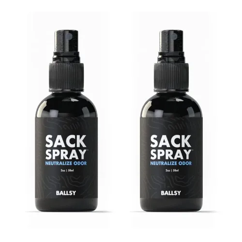 Ballsy Spray corporal e ingle, desodorante para hombres, neutraliza el olor y la irritación de la piel con extractos de árbol de té y aloe vera,