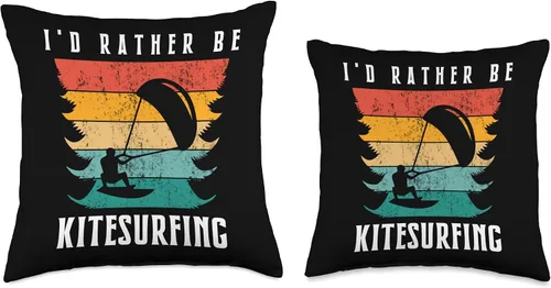 Miniatura 3 de I'd Rather Be Kitesurfing Throw Pillow