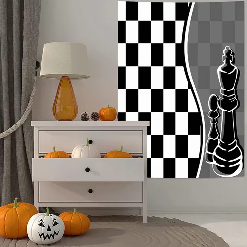 Miniatura 2 de Fondo de fondo de fotografía a cuadros en blanco y negro de 3 x 5 pies, decoración moderna y sencilla para fiesta de cumpleaños, pancarta