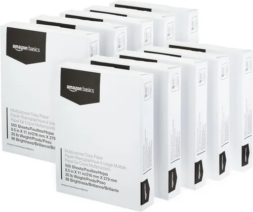 Miniatura 11 de Amazon Basics - Papel de copia multipropósito para impresora (blanco brillante 96, 8.5 x 11 pulgadas, 1 resma (500 hojas)