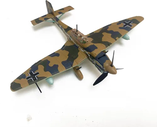 Miniatura 2 de Junkers Ju 87 Stuka 1/72 Modelo de avión fundido a troquel (verde)