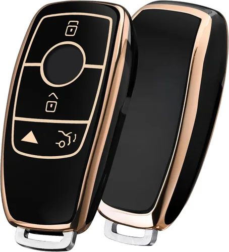 Miniatura 13 de ELOHEI Funda para llavero de Mercedes Benz, funda suave de alta calidad de protección completa de 360 grados, accesorios para Mercedes Benz E, S, C