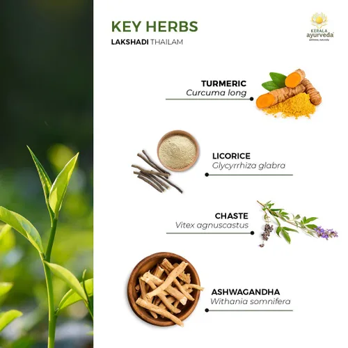 Miniatura 5 de Kerala Ayurveda Aceite de bienestar diario para niños (Lakshadi Thailam) – Aceite de masaje corporal diario para niños – Apoya la movilidad