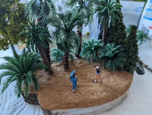 Miniatura 6 de 36 palmeras, arbustos de escala Ho, árboles de plástico para proyectos de 1.5-6 pulgadas (1.2-6.3 in), árboles en miniatura