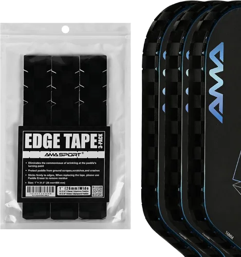 Miniatura 66 de PICKLETECH Cinta de protección de pala de pickleball – Protector de borde de cabeza de paleta – Cinta de protección de borde de raqueta ajuste