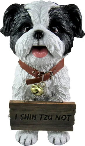 Miniatura 2 de DWK Letrero decorativo de bienvenida para perros en el porche delantero, estatua decorativa de bienvenida para el porche delantero Estatuas negro