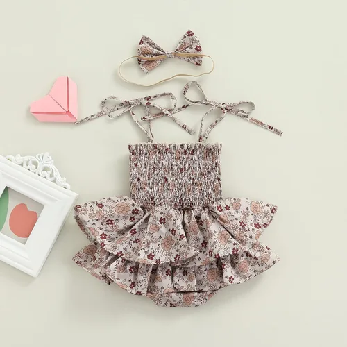 Miniatura 2 de MA&BABY Conjunto familiar de verano de 0 a 6 años a juego para hermanas, vestido de hermanas, camisa para hermano, lindo estampado floral