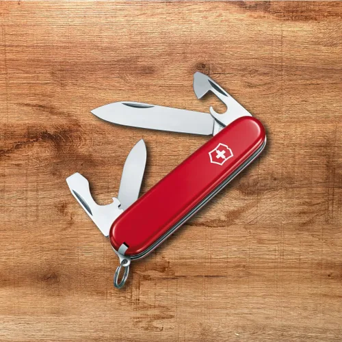 Miniatura 2 de Victorinox Recruit - Cuchillo suizo del ejército, 10 funciones, navaja de bolsillo de fabricación suiza con abrelatas, destornillador y hoja