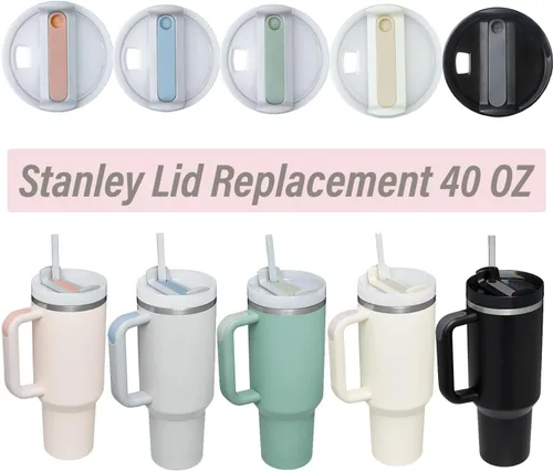 Miniatura 6 de Tapa de vaso de 40 onzas para Stanley, a prueba de derrames, resistentes a salpicaduras, funda de repuesto para accesorio de copa Stanley