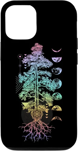 Miniatura 27 de iPhone 11 Pro Max Árbol de la Vida Fases de la Luna Yoga Chakra Estuche de Regalo