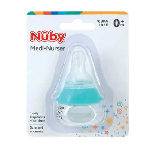 Miniatura 6 de Nuby Medi-Nurser - Botella de medicina - Dispensador de medicamentos y vitaminas para recién nacidos - 0+ meses - Sin BPA - Aqua