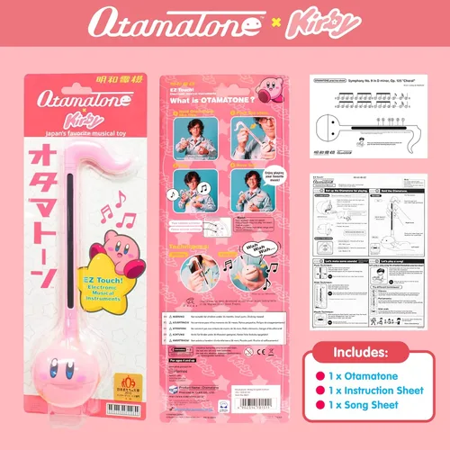 Miniatura 3 de Otamatone Kirby Rosa Estrella Héroe Instrumento Musical Electrónico Japonés Sintetizador de Música Portátil de Japón por Maywa Denki Studio, Premio