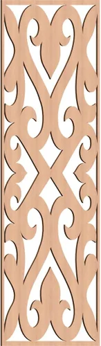 Miniatura 95 de Keene Paneles de pared decorativos de madera con calado, 9 3/8 pulgadas de ancho x 24 3/8 pulgadas de alto x 1/4 de alto, roble rojo rojo (Red Oak)