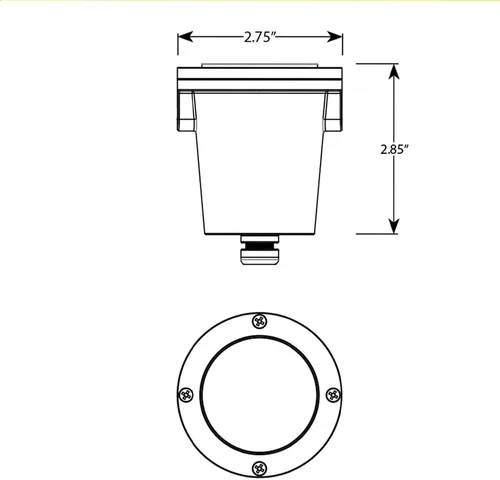 Miniatura 4 de VOLT Mini luz de grado IP68 impermeable 3 en 1 de 12 V con parte superior de latón (bronce) para iluminación de paisaje de bajo voltaje de camino