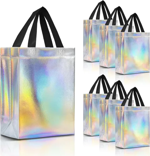 Miniatura 32 de Nush Nush - Bolsas de regalo reutilizables azul aguamarina a granel (azul aguamarina - Tamaño mediano - Juego de 30)