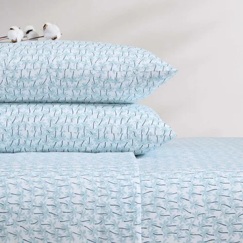 Miniatura 143 de Tommy Bahama - Juego de sábanas tamaño King, ropa de cama de percal 100% algodón con una sensación crujiente y fresca, sábanas con sábana bajera