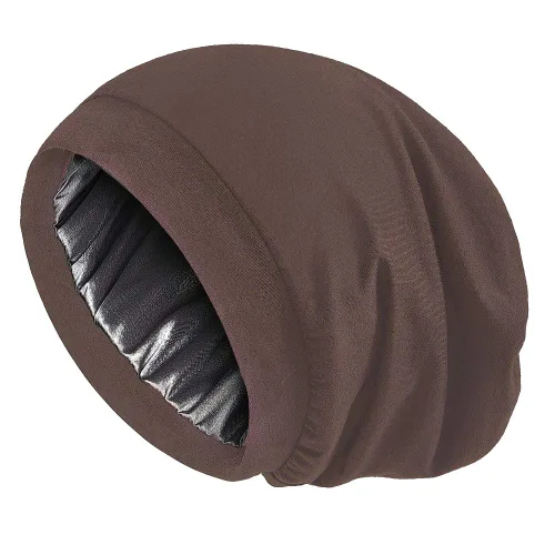 Miniatura 27 de Alnorm - Gorro con forro de satén y suave banda elástica para hombres y mujeres, talla única Se ajusta a la mayoría