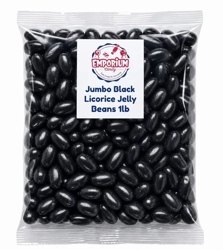 Miniatura 3 de Gomitas de regaliz jumbo - 1 libra de gomitas negras extra grandes frescas y deliciosas