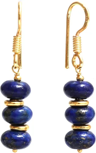 Miniatura 16 de Gempires - Aretes ligeros con cuentas hechas a mano, hipoalergénicos, chapados en oro, aretes colgantes para mujer