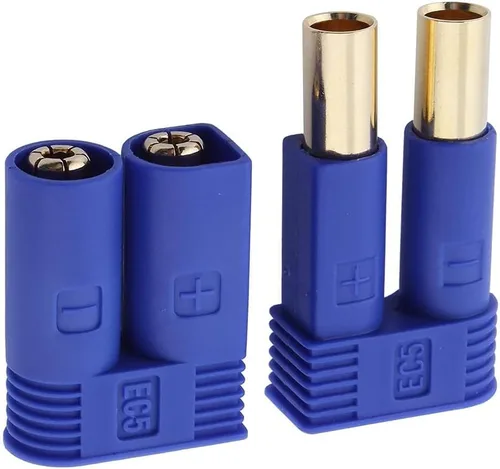 Miniatura 2 de 20 pares EC5 bala banana conector hembra macho 0.197 in bala oro conector para RC ESC LIPO batería