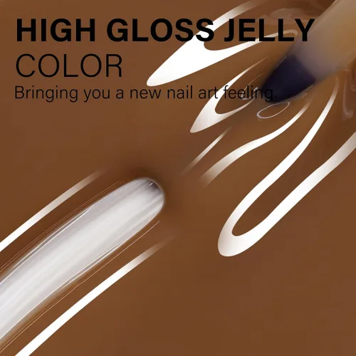 Miniatura 6 de AILLSA Esmalte de uñas de gel amarillo otoñal, esmalte de gel de hojas de otoño, esmalte de gel neutro translúcido nude de larga duración
