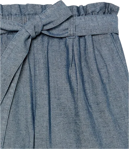 Miniatura 3 de GUESS Pantalones cortos de mezclilla Lurex con cintura para niña