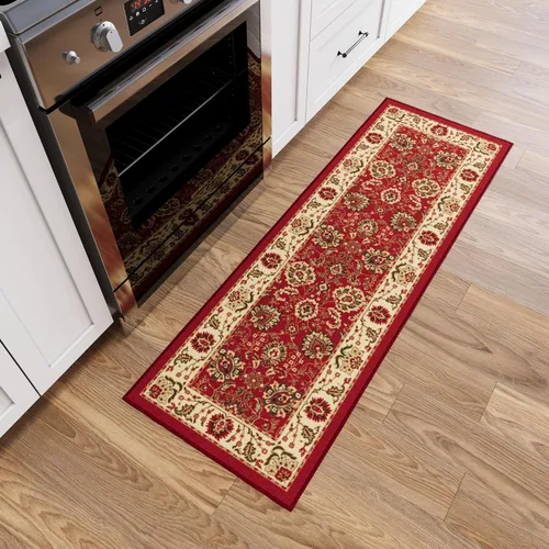Miniatura 30 de Ottomanson Alfombra de 5 x 6,6 pies para sala de estar, alfombra oriental para dormitorio - alfombra grande para piso antideslizante y duradera