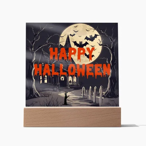 Miniatura 15 de Lámpara de Halloween espeluznante con decoración de luz nocturna con temática de araña y esqueleto, escena de castillo fantasma para una experiencia