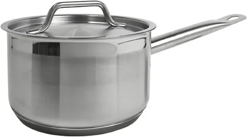 Miniatura 6 de TrueCraftware - Cacerola de acero inoxidable de 2 cuartos de galón con tapa- Juego de sartenes multiusos para uso en el hogar, cocina, restaurante