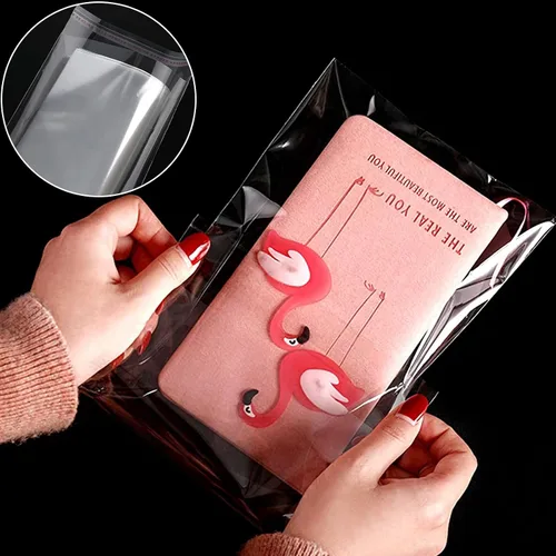 Miniatura 7 de 400 bolsas de plástico transparente autosellantes con agujero para colgar, bolsas de celofán resellables para panadería, galletas, dulces, joyas