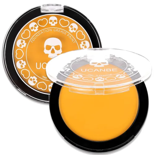 Miniatura 17 de UCANBE Base de maquillaje facial y corporal en crema negra, pintura de grasa profesional no tóxica, paleta de pintura facial para Halloween