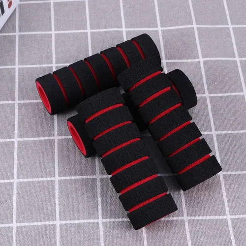Miniatura 9 de BESPORTBLE Empuñaduras de bicicleta 2 pares para cubierta roja, repuesto de bicicleta de carreras, sin barra, manillar de motocicleta de montaña