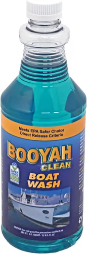 Booyah Clean Lavado de barcos – Fórmula súper concentrada de 4 onzas por galón para limpiar todo tipo de embarcaciones – Cumple con los criterios de