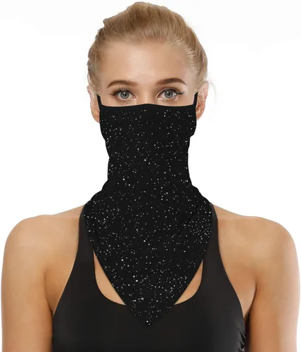 Miniatura 2 de YAYOUREL Polaina para el cuello, bandanas para hombres y mujeres, cubierta de bufanda para la cara con rayos UV, con agujero para las orejas