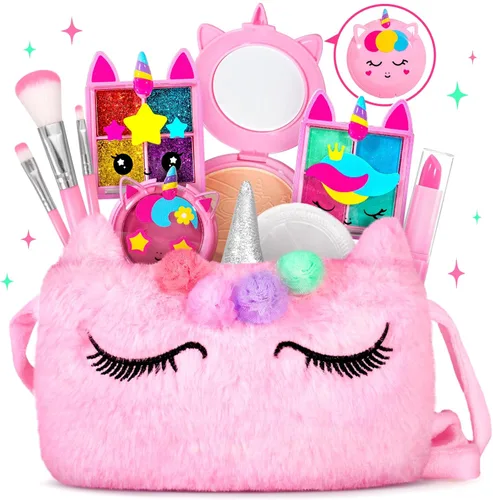 Miniatura 11 de ULOVEME Kit de Maquillaje Real para Niñas - Real, No Tóxico, Juguete de Maquillaje Lavable - Regalo de Juguetes Umicorn para Niñas de 3 4 5 6 7 8 9