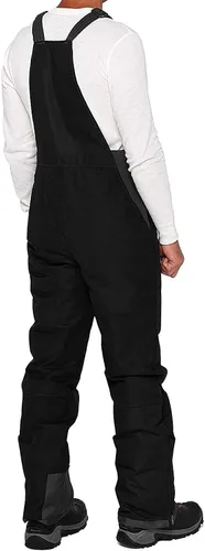 Miniatura 4 de BODOAO Pantalones de esquí para hombre, aislados, resistentes al agua, pantalones de esquí para nieve, overol de snowboard con aislamiento